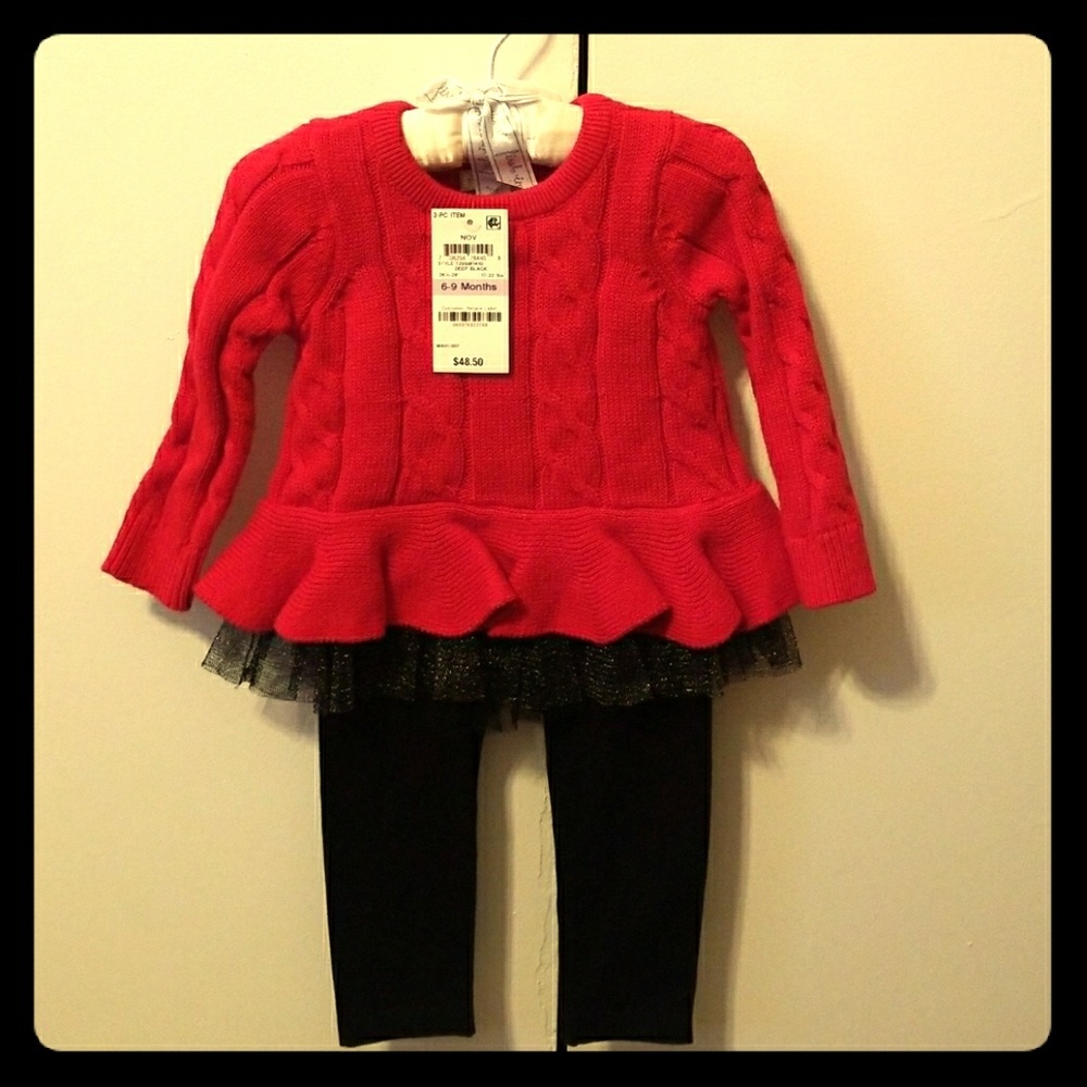 Baby girl sweater and leggings